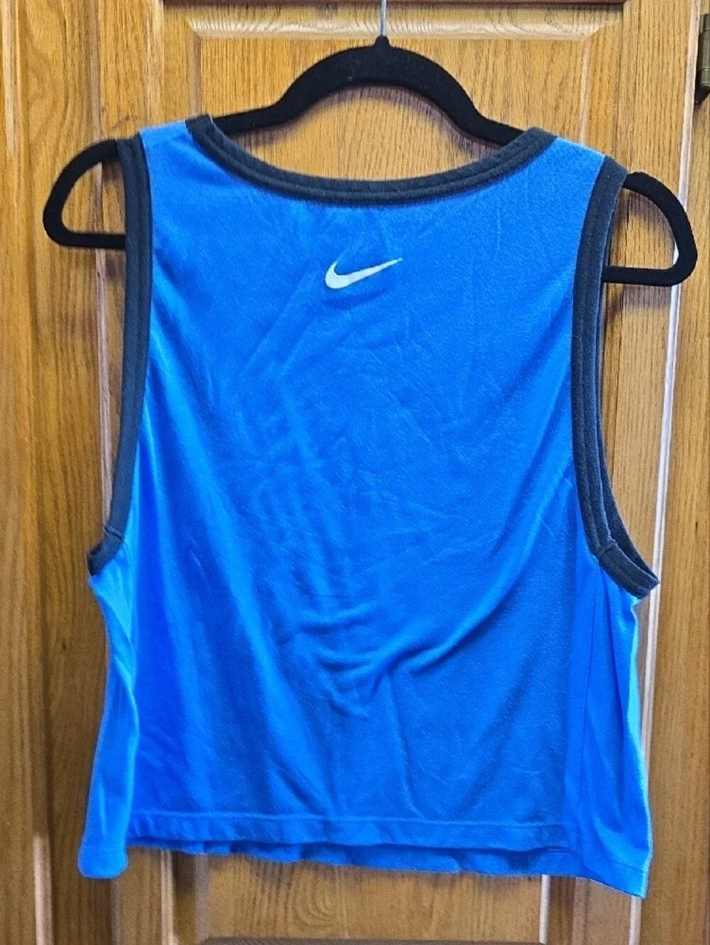 Nike Blue Tank Top with Black Trim and Vertical 